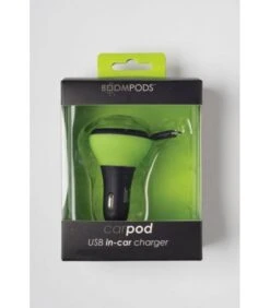 BOOMPODS CARGADOR APPLE DE COCHE 2 USB VERDE -Duke Fotografia boompods cargador apple de coche 2 usb verde boompods 2