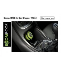 BOOMPODS CARGADOR APPLE DE COCHE 2 USB VERDE -Duke Fotografia boompods cargador apple de coche 2 usb verde boompods 3