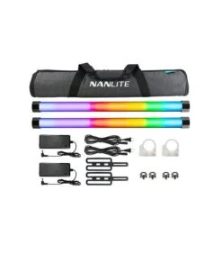 CROMALITE LED KIT 2X NANLITE PAVOTUBE II - 15X CON BATERIA