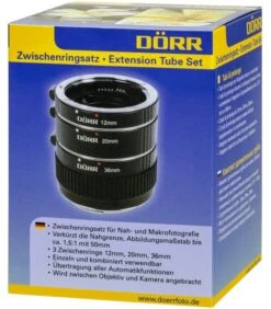 DORR TUBO DE EXTENSION 12/20/36MM P/NIKON AF -Duke Fotografia dorr tubo de extension 12 20 36mm p nikon af dorr 7