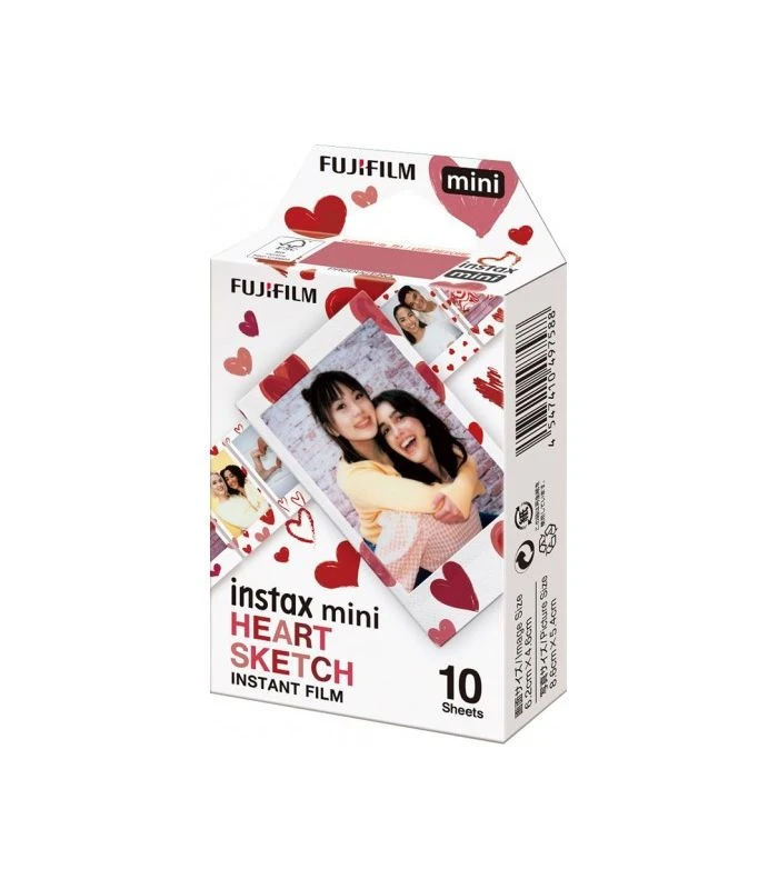 FUJIFILM PELICULA INSTAX MINI HEART SKETCH 4 FUJIFILM PELICULA INSTAX MINI HEART SKETCH - Imagen 2