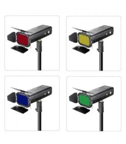 GODOX JUEGO DE ALETAS PARA AD200 + 4 GELS -Duke Fotografia godox juego de aletas para ad200 4 gels godox 2