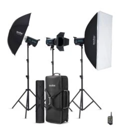GODOX KIT FLASH DE ESTUDIO QS600 II -D DE 3X QS600 II