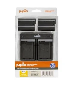 JUPIO CARGADOR DOBLE + 2 BATERIAS EL-15C REF. CNI1006