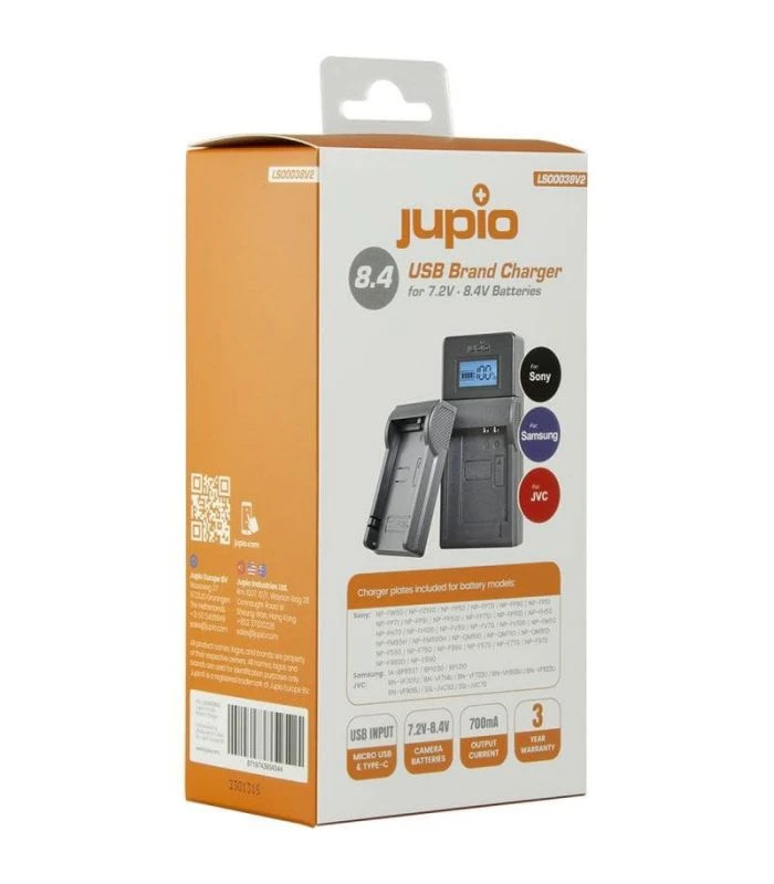 JUPIO CARGADOR USB MONOMARCA SONY/JVC/SAMS 7.2/8.4 LSO0038V2 4 JUPIO CARGADOR USB MONOMARCA SONY/JVC/SAMS 7.2/8.4 LSO0038V2 - Imagen 2