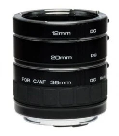 KENKO TUBO EXTENSION (3) CANON EOS EF/EFS DIGITAL -Duke Fotografia kenko tubo extension 3 canon eos ef efs digital kenko 2