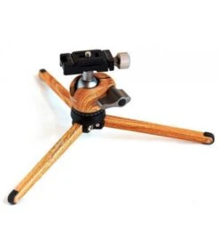 LEOFOTO MT-01 + LH25 MINI TRIPODE + ROTULA DE ROLA /ALUMINIO ACABADO MADERA -Duke Fotografia leofoto mt 01 lh25 mini tripode rotula de rola aluminio acabado madera leofoto 2