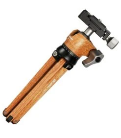 LEOFOTO MT-01 + LH25 MINI TRIPODE + ROTULA DE ROLA /ALUMINIO ACABADO MADERA -Duke Fotografia leofoto mt 01 lh25 mini tripode rotula de rola aluminio acabado madera leofoto 4