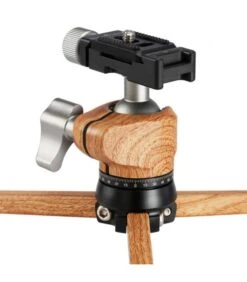 LEOFOTO MT-01 + LH25 MINI TRIPODE + ROTULA DE ROLA /ALUMINIO ACABADO MADERA -Duke Fotografia leofoto mt 01 lh25 mini tripode rotula de rola aluminio acabado madera leofoto 6