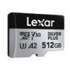 LEXAR MICRO SDXC SILVER PLUS UHS-1 , 512GB V30 R205/W150MB/s -Duke Fotografia lexar micro sdxc silver plus uhs 1 512gb v30 r205 w150mb s lexar