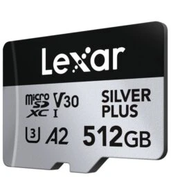 LEXAR MICRO SDXC SILVER PLUS UHS-1 , 512GB V30 R205/W150MB/s -Duke Fotografia lexar micro sdxc silver plus uhs 1 512gb v30 r205 w150mb s lexar 2