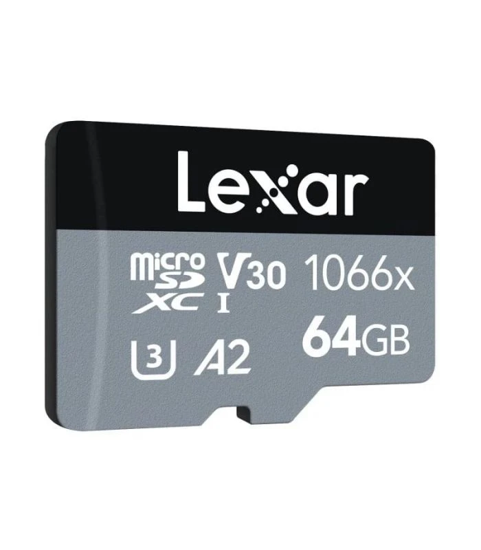 LEXAR TARJETA MICRO SD SILVER UHS-I 1066X 64GB V30 3 LEXAR TARJETA MICRO SD SILVER UHS-I 1066X 64GB V30
