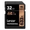 LEXAR TARJETA PROFESSIONAL 633X 32GB (SDHC, UHS-I)