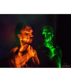 LIGHTPAINTING P BROCHA DE FIBRA OPTICA VERDE