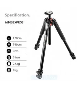 MANFROTTO TRIPODE CON ROTULA MK055 PRO3-3W -Duke Fotografia manfrotto tripode con rotula mk055 pro3 3w manfrotto 6