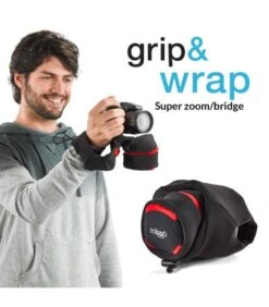 MIGGÖ GRIP & WRAP PARA CAMARAS BRIDGE (ROJO/NEGRO) -Duke Fotografia miggo grip wrap para camaras bridge rojo negro miggo 4