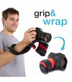 MIGGÖ GRIP & WRAP PARA CAMARAS DSLR (ROJO/NEGRO) -Duke Fotografia miggo grip wrap para camaras dslr rojo negro miggo 2