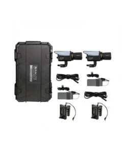NANLITE KIT 2 FOCO FC-60B BI-COLOR + BATERIA GRIP