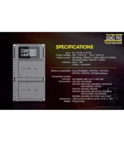 NITECORE CARGADOR USN3 PRO PARA SONY