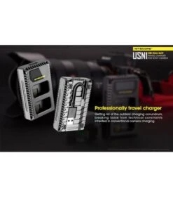 NITECORE USN1 CARGADOR SONY NP-FW50 DUAL (2 BATERIAS 1 USB)
