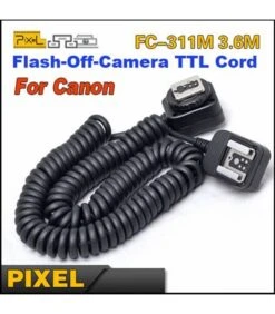 PIXEL FC-311/S E-TTL CABLE EXTENSIBLE PARA FLASH CANON 3.6M -Duke Fotografia pixel fc 311 s e ttl cable extensible para flash canon 36m pixel 4