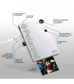 POLAROID MINT INSTANT CAMARA CON IMPRESORA INCORPORADO - BLANCO -Duke Fotografia polaroid mint instant camara con impresora incorporado blanco polaroid 2