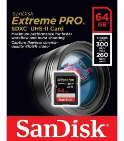 SANDISK EXTREME PRO SDHC 64GB 300MB/S V90 -Duke Fotografia sandisk extreme pro sdhc 64gb 300mb s v90 sandisk 2