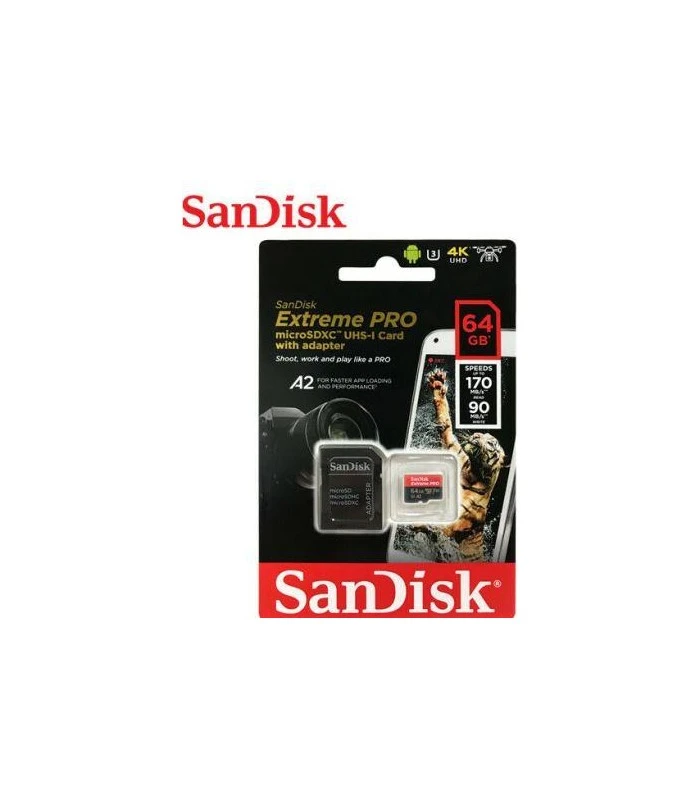 SANDISK TARJETA EXTREME PRO MICRO SD 64GB 170M/S 5 SANDISK TARJETA EXTREME PRO MICRO SD 64GB 170M/S - Imagen 3