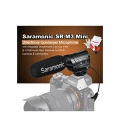 SARAMONIC MICROFONO SR-M3 (CON SHOCKMOUNT) -Duke Fotografia saramonic microfono sr m3 con shockmount saramonic 6