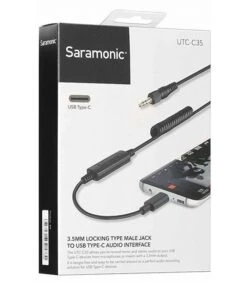SARAMONIC UTC-C35 CONNECTOR A 3.5MM MACHO A USB C -Duke Fotografia saramonic utc c35 connector a 35mm macho a usb c saramonic 1