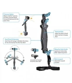 UKPRO FLEX GRIP TELESCÓPICO ACCION CAM Y GOPRO -Duke Fotografia ukpro flex grip telescopico accion cam y gopro ukpro 2
