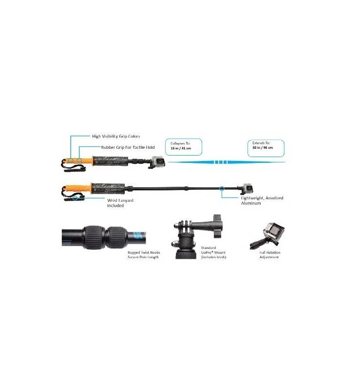 UKPRO POLE 38HDF FLOATY EXTENSIBLE PARA GOPRO 4 UKPRO POLE 38HDF FLOATY EXTENSIBLE PARA GOPRO - Imagen 2